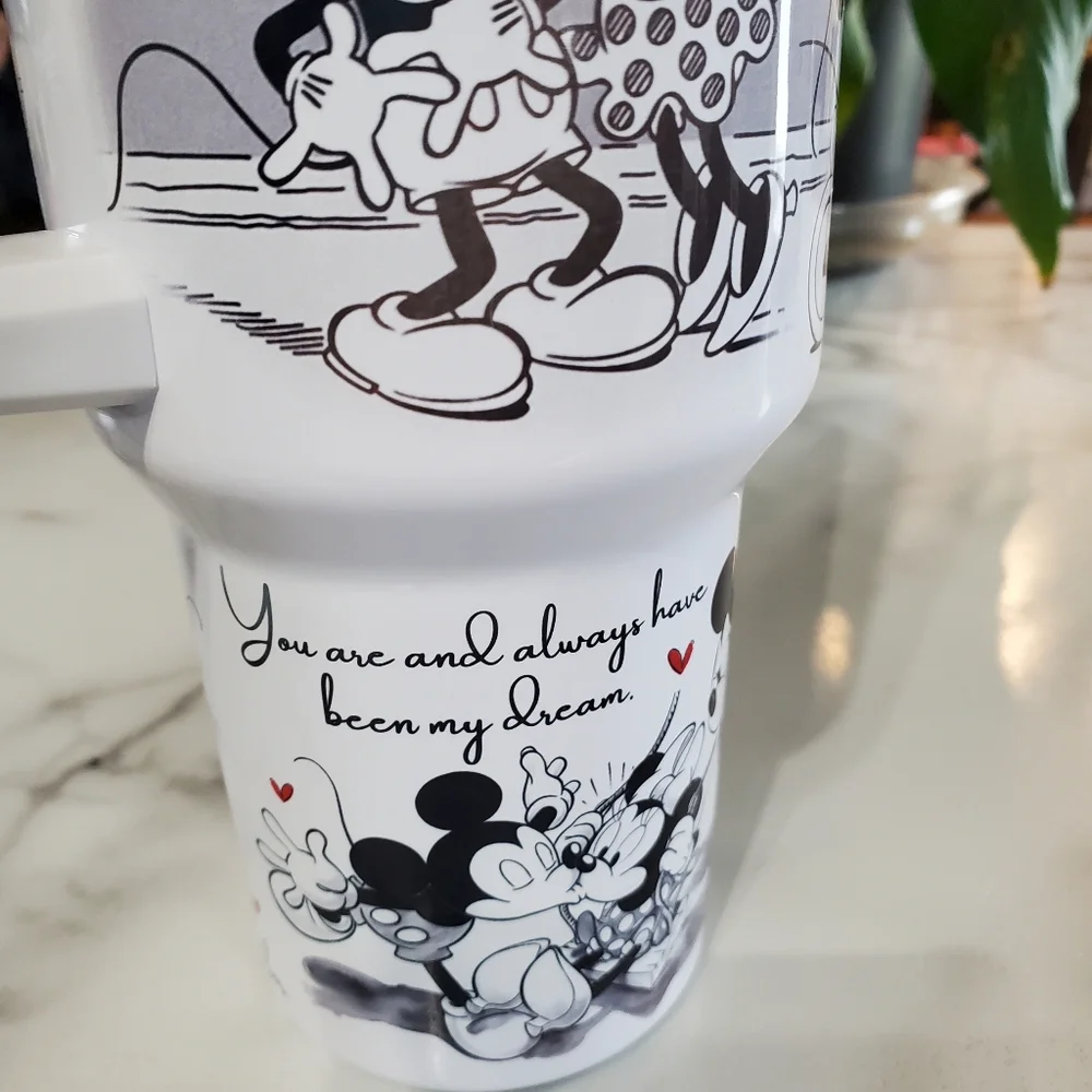 Mickey & Minnie Mouse Life is Better with you by my side 40oz Traveler Tumbler